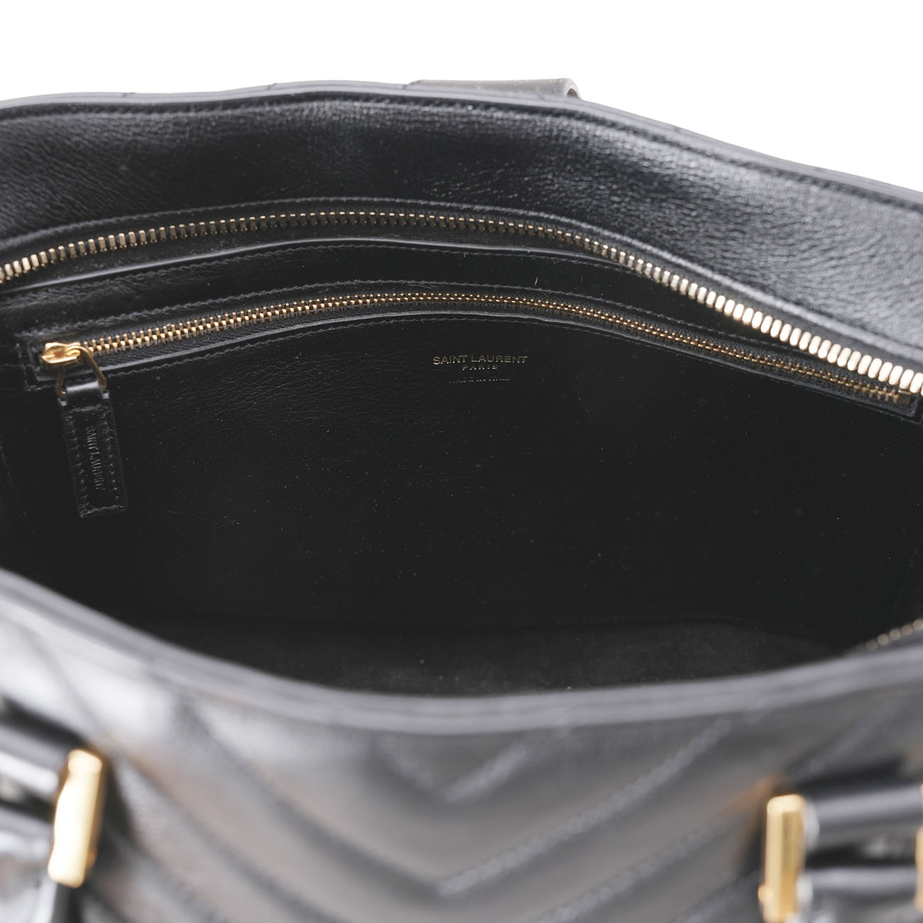 YVES SAINT LAURENT(USED)생로랑 357396 쉐브론 토트백